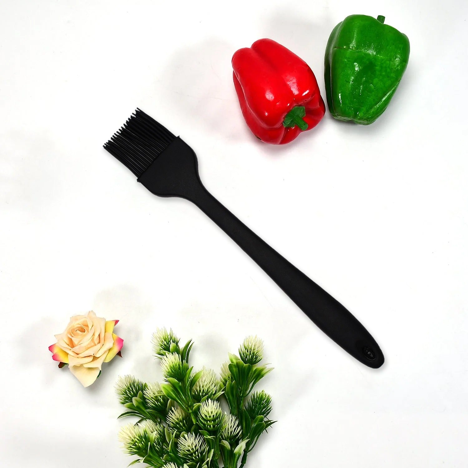 5411 SILICONE BASTING BRUSH HEAT RESISTANT LONG HANDLE PASTRY BRUSH FOR GRILLING, BAKING, BBQ AND COOKING. DeoDap 5411 SILICONE BASTING BRUSH HEAT RESISTANT LONG HANDLE PASTRY BRUSH FOR GRILLING, BAKING, BBQ AND COOKING. DeoDap